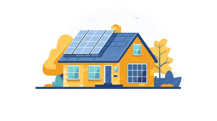 colored-orange-blue-section-offer-with-four-items-solar-panels-sales-agent-landing-pag