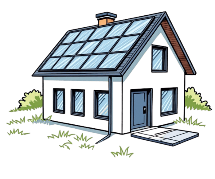 home saving money with solar